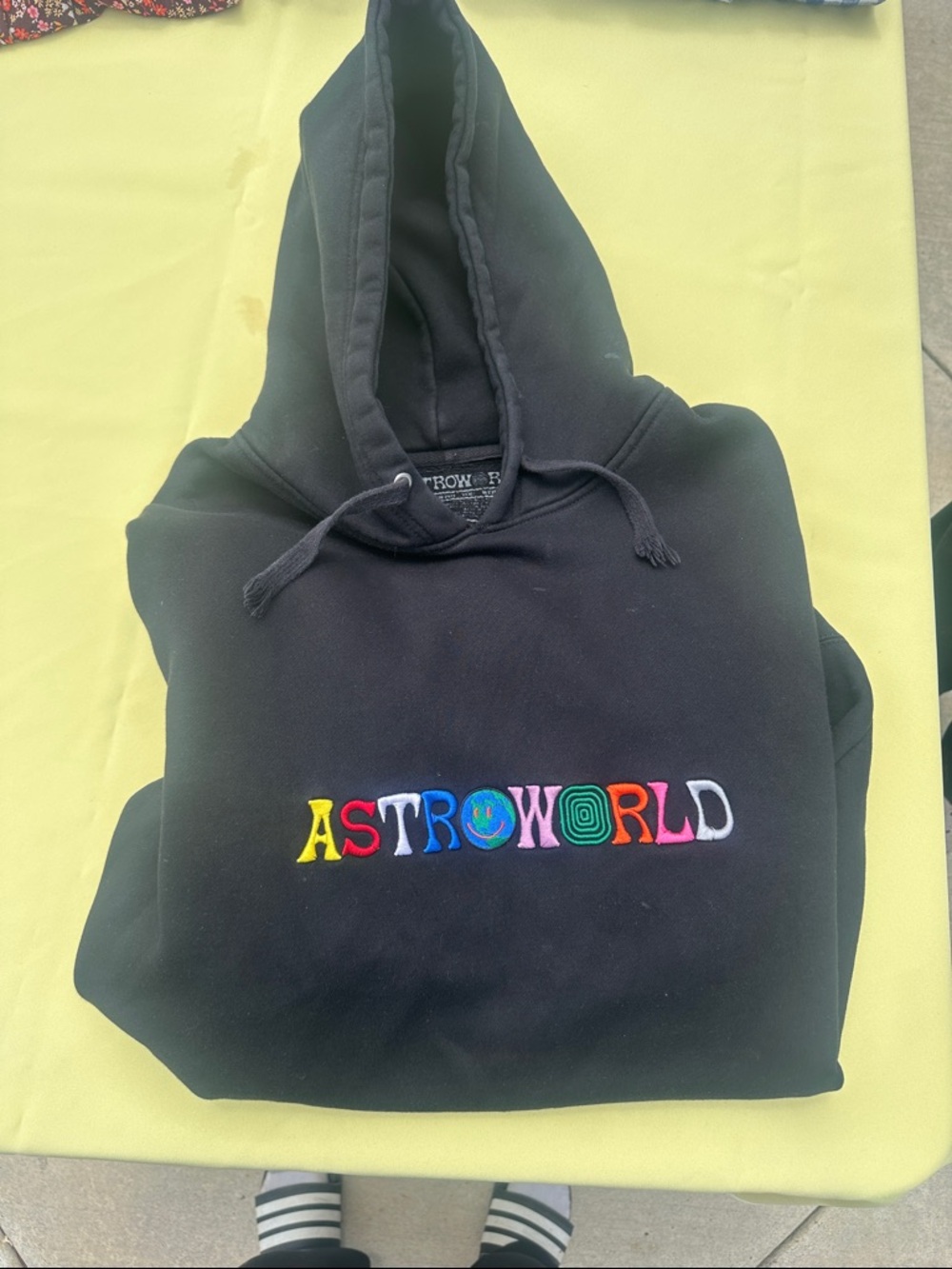 Astroworld Black Embroidered Hoodie